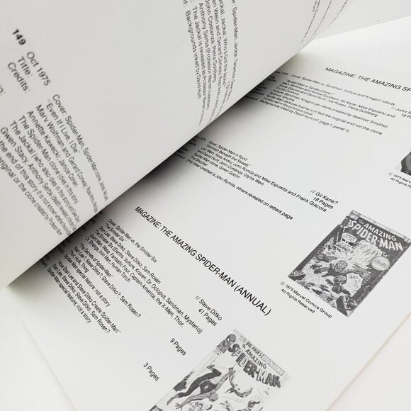 Amazing Spider-Man Marvel Comics Index Book Vintage 1975 Approved by Stan Lee - Picture 7 of 9